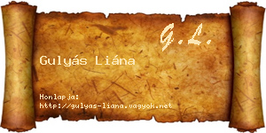 Gulyás Liána névjegykártya